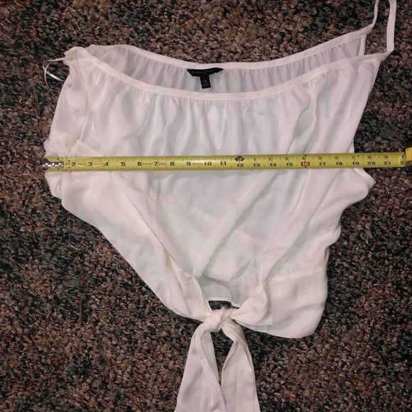 Banana Republic NWT One Shoulder White Blouse Size XL, MSRP $55 - Picture 9 of 11